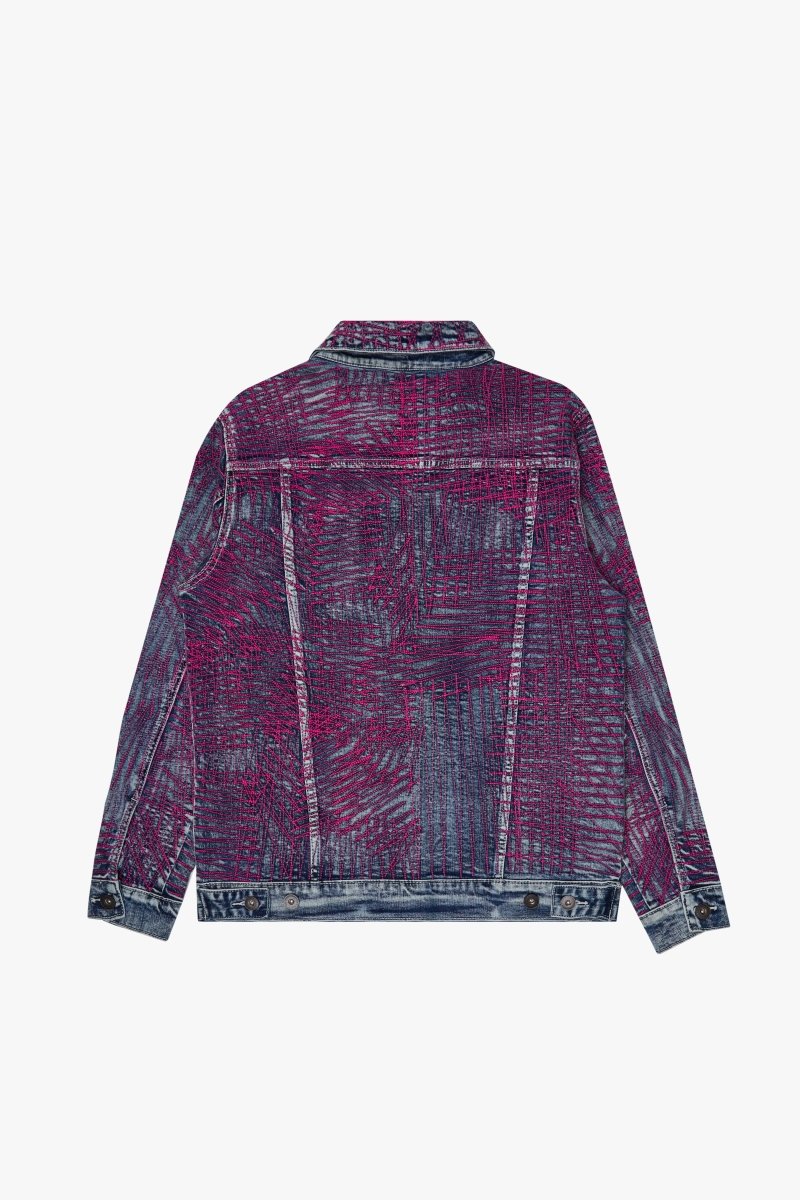 "MR. STITCHED" DENIM JACKET COTTON CANDY BLUE