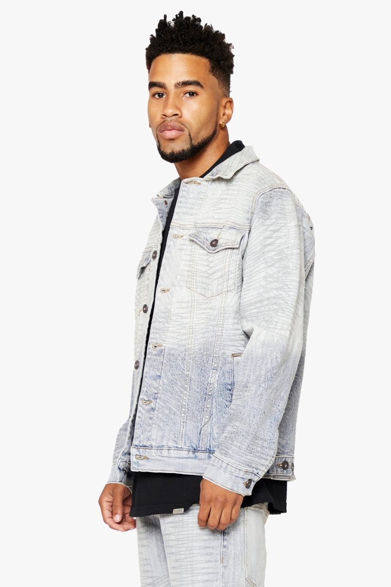 "MR. STITCHED" DENIM JACKET ICY AZURE