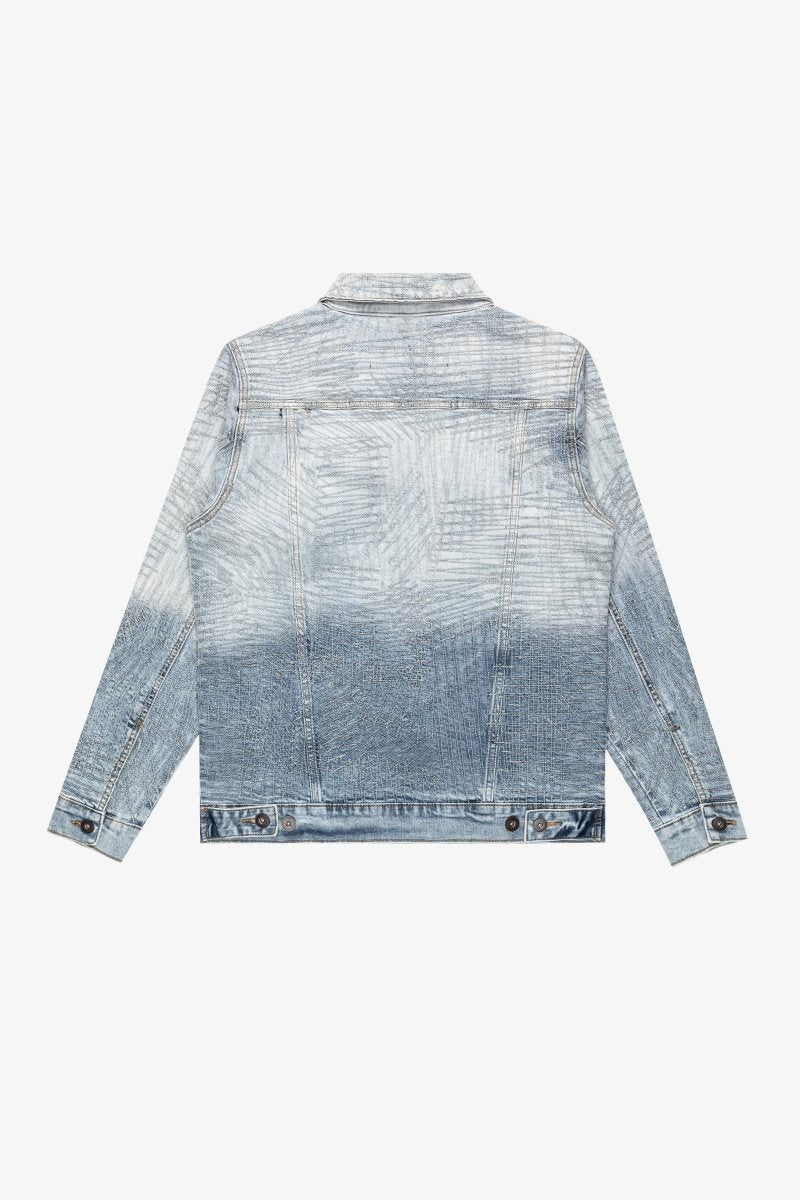 "MR. STITCHED" DENIM JACKET ICY AZURE
