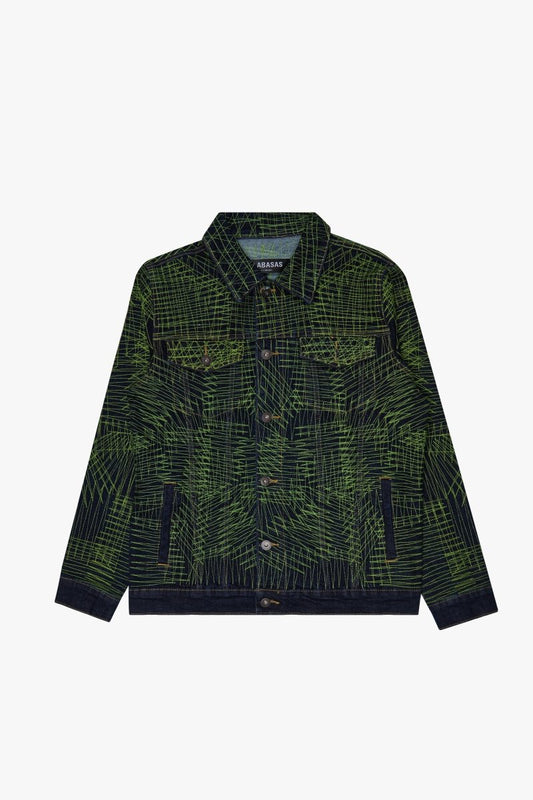 "MR. STITCHED" DENIM JACKET NEON NIGHTSHADE