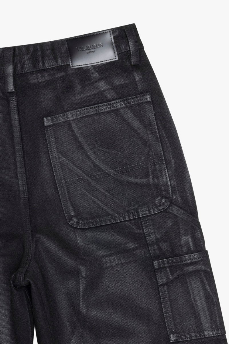 Mr. Straight Black Wash Waxed