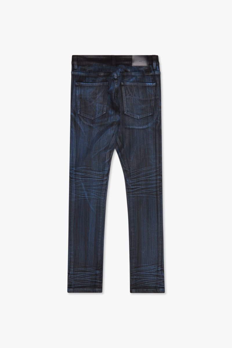 Mr.Flex Skinny Jean Black/Blue waxed