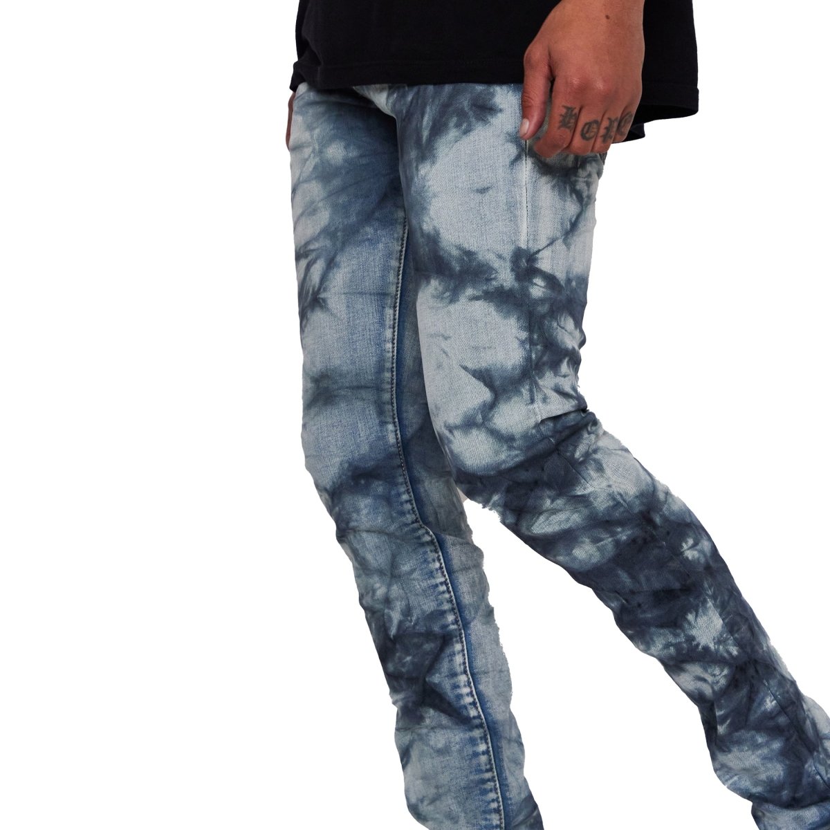 “NAVAGIO” VALABASAS JEANS GREY MARBLE