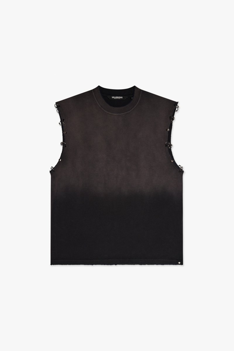 Night Cut Off Tee Black