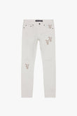 "NIMBUS" SKINNY JEAN WHITE GREEN