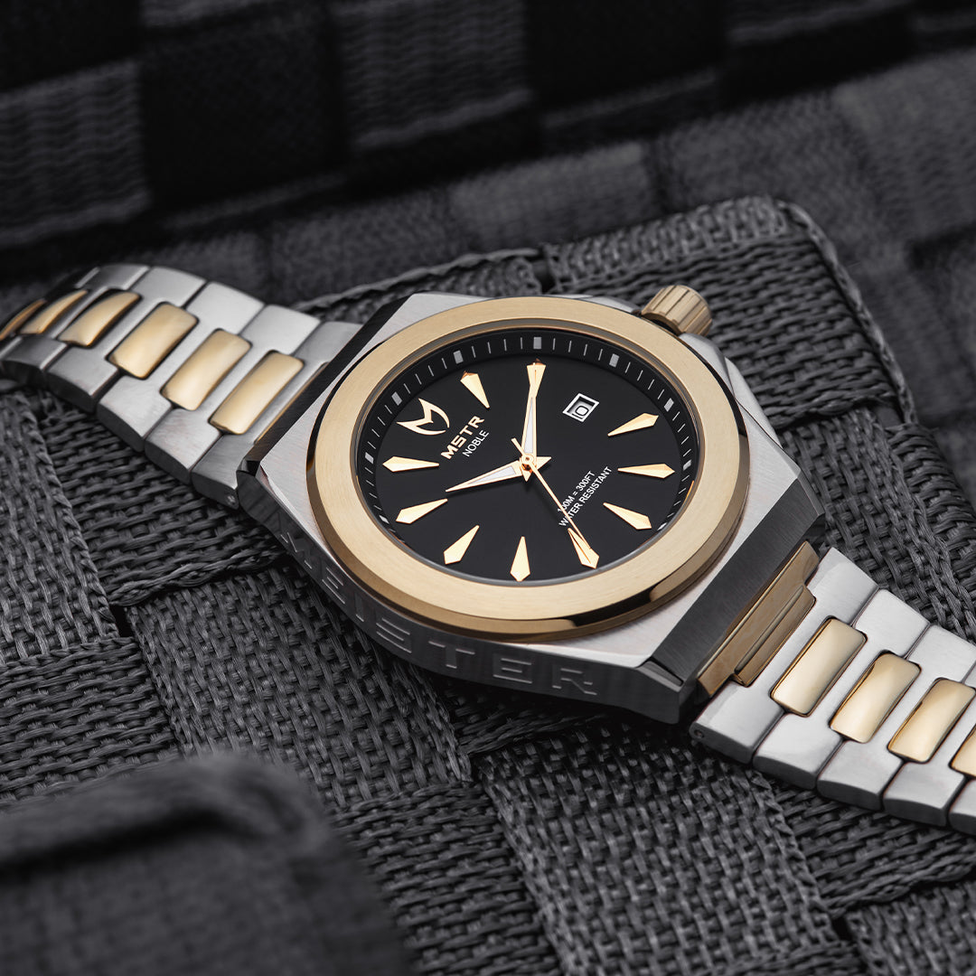 NO118SS - NOBLE CHAMPAGNE GOLD / SILVER STEEL TWO-TONE WATCH