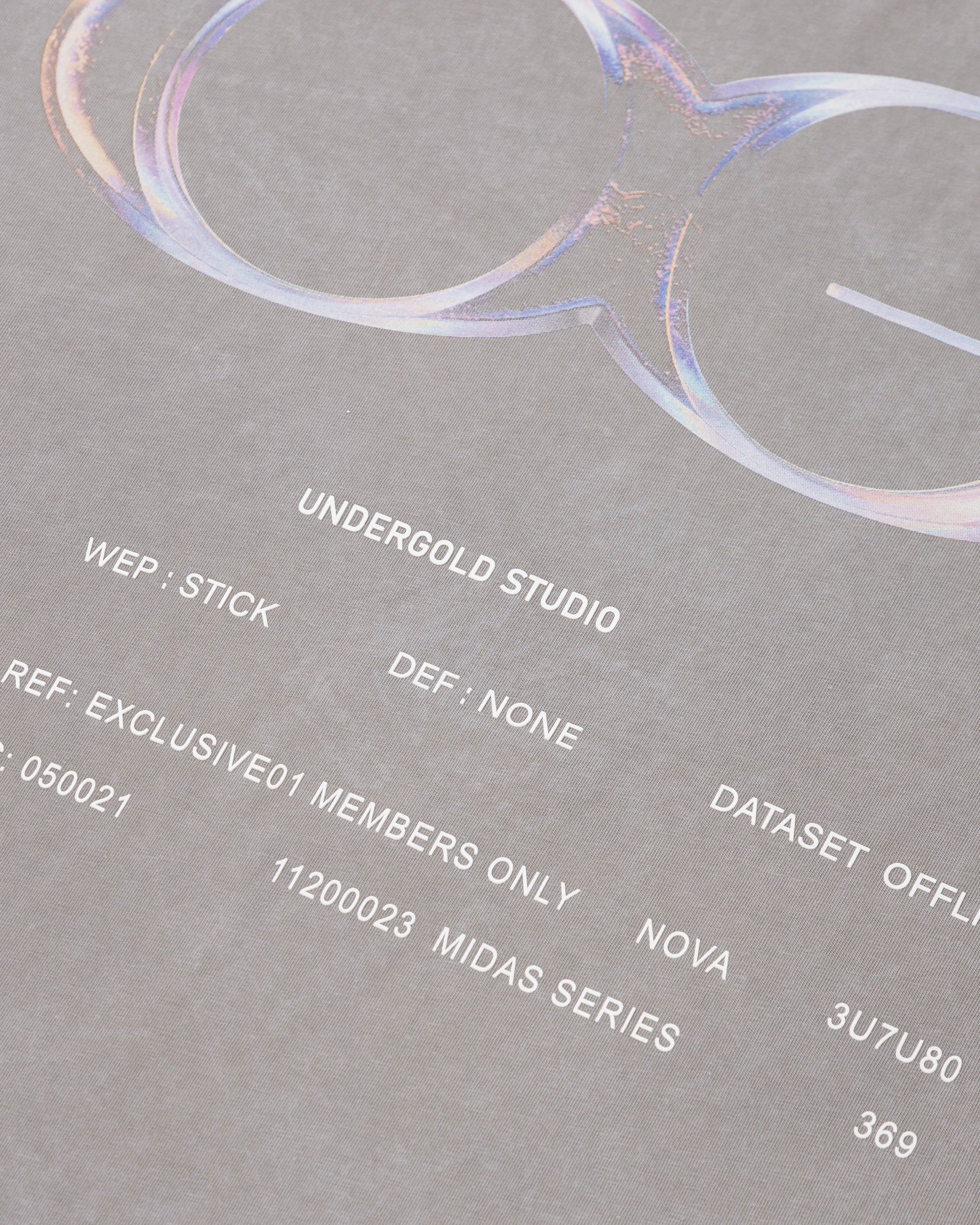 Nova Monogram Exclusive T-shirt Vintage Light Gray