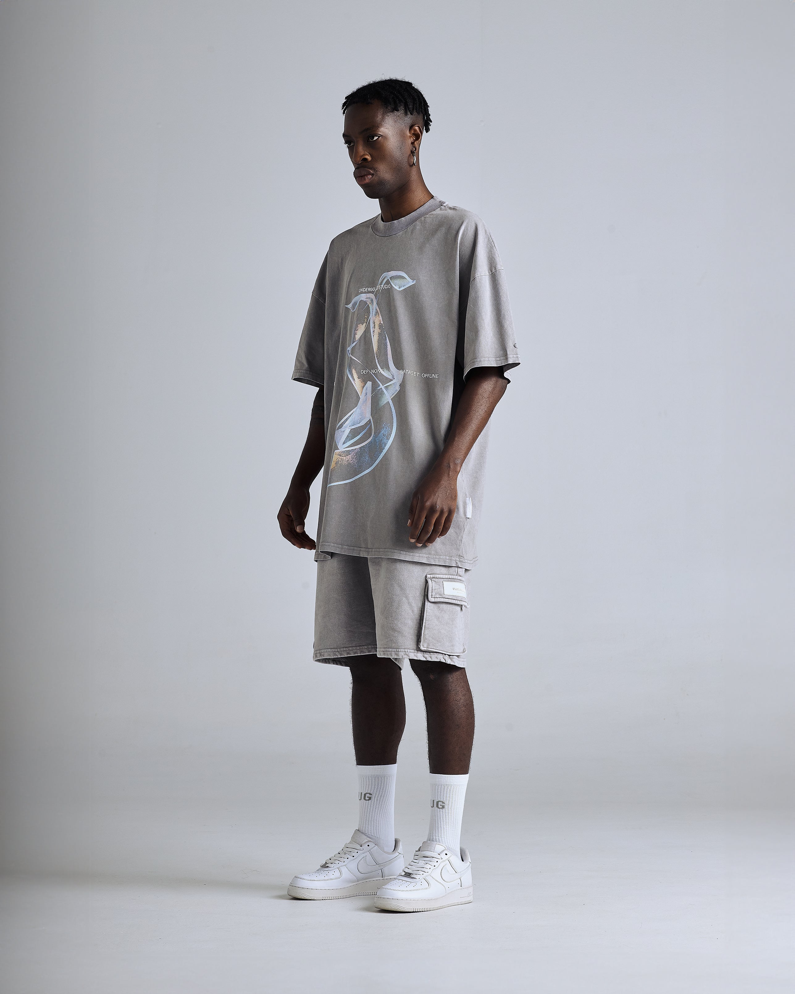 Nova Monogram Exclusive T-shirt Vintage Light Gray