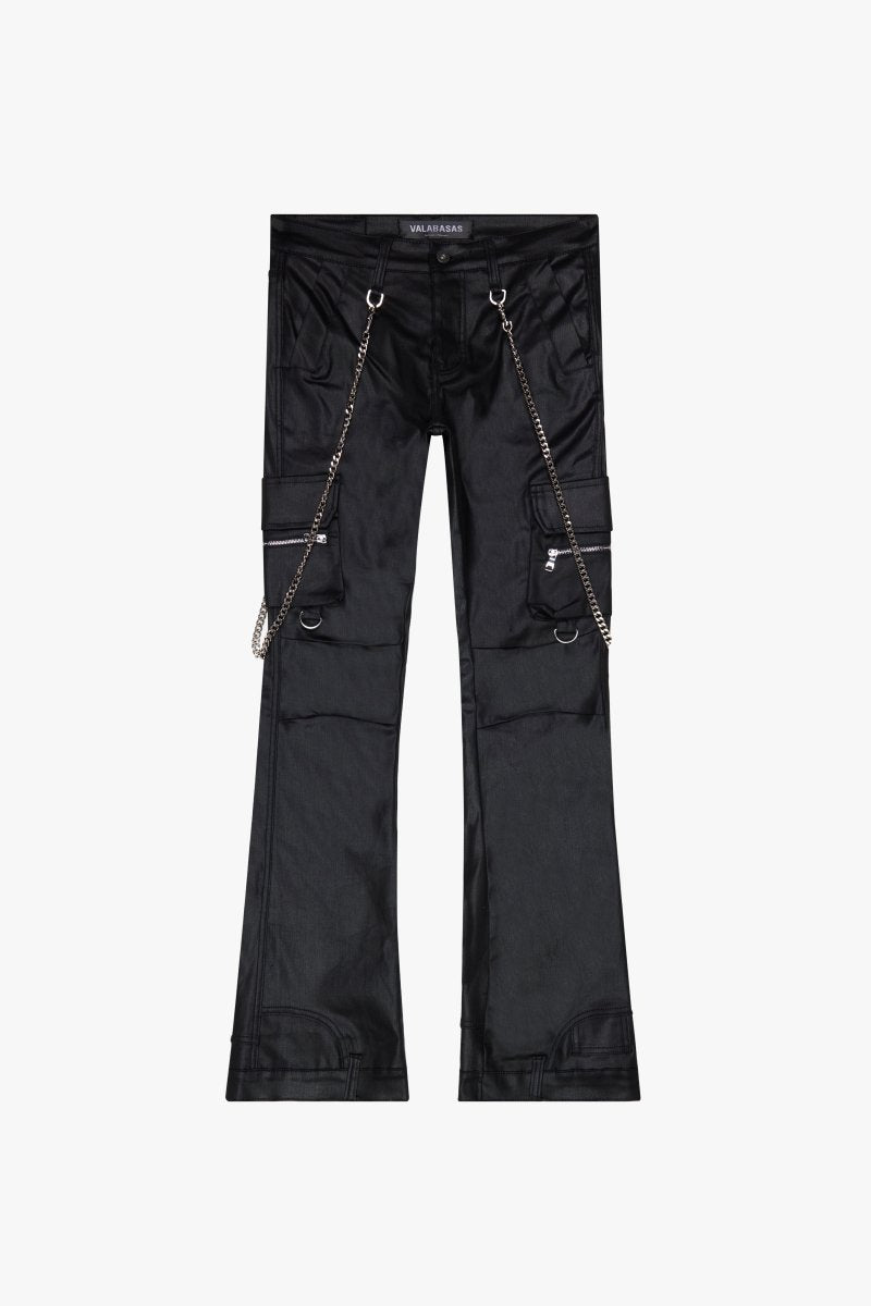 "ONYX" BLACK WAXED STACKED FLARE