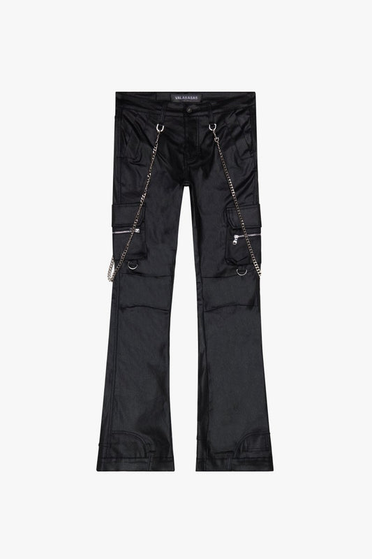 "ONYX" BLACK WAXED STACKED FLARE