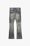 "ONYX" STACKED FLARE DIRTY WASH