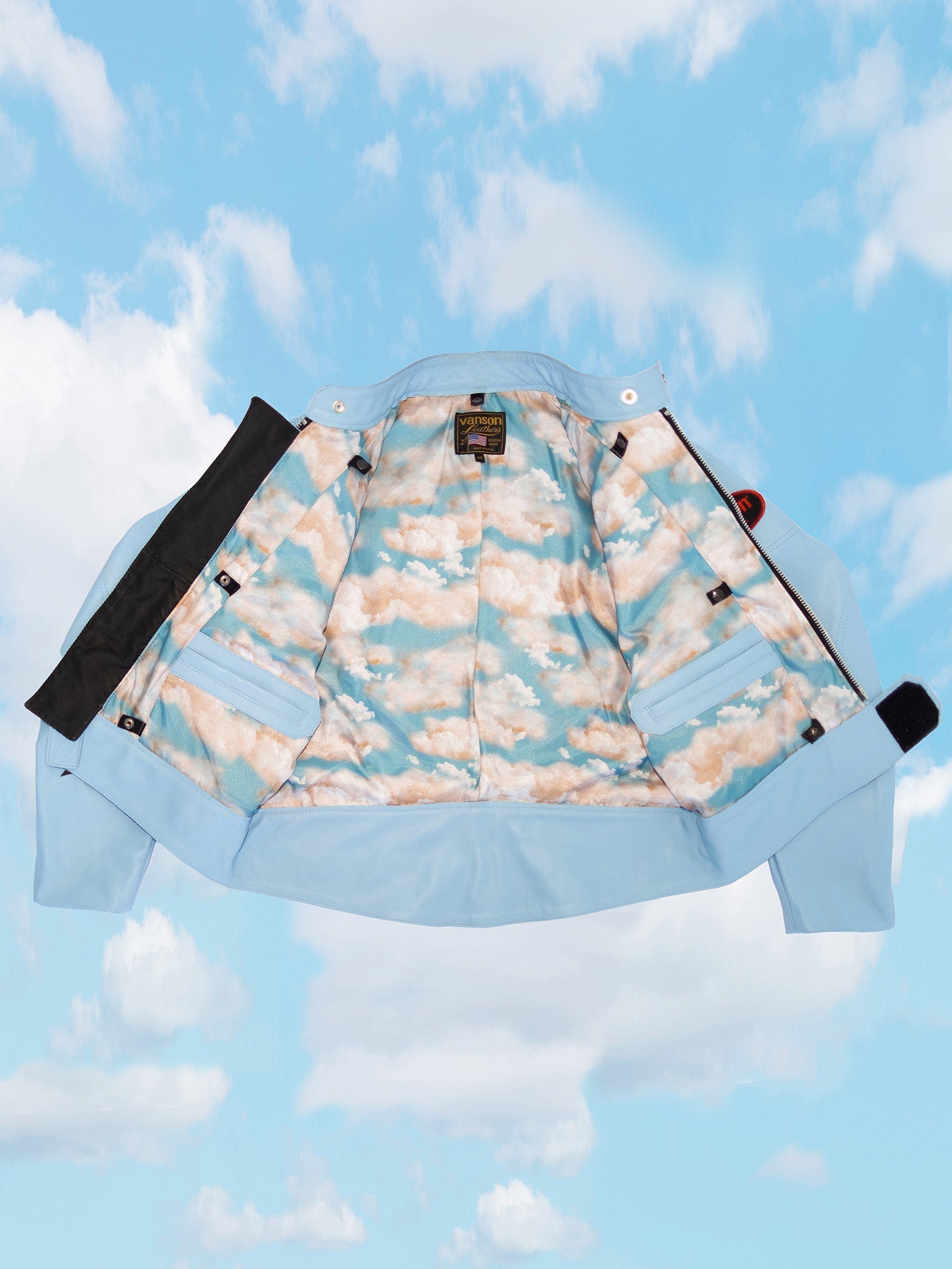 STAR MANX UNISEX JACKET | ALEALI MAY COLLABORATION | ICE BLUE