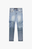 "PACIFIC" SKINNY JEAN BLUE FADED