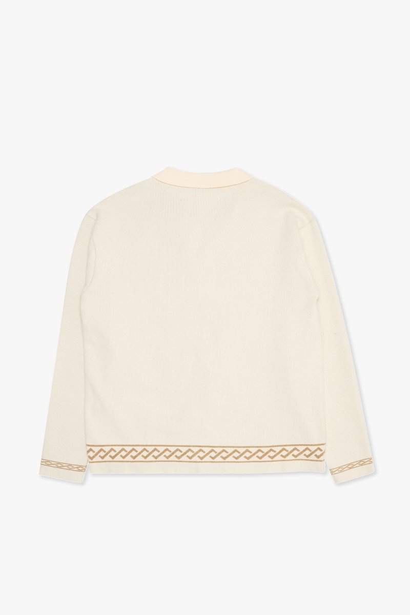 "Paradise" Button Down Cream