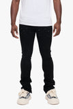 Parrel Stacked Flare Jean Jet Black