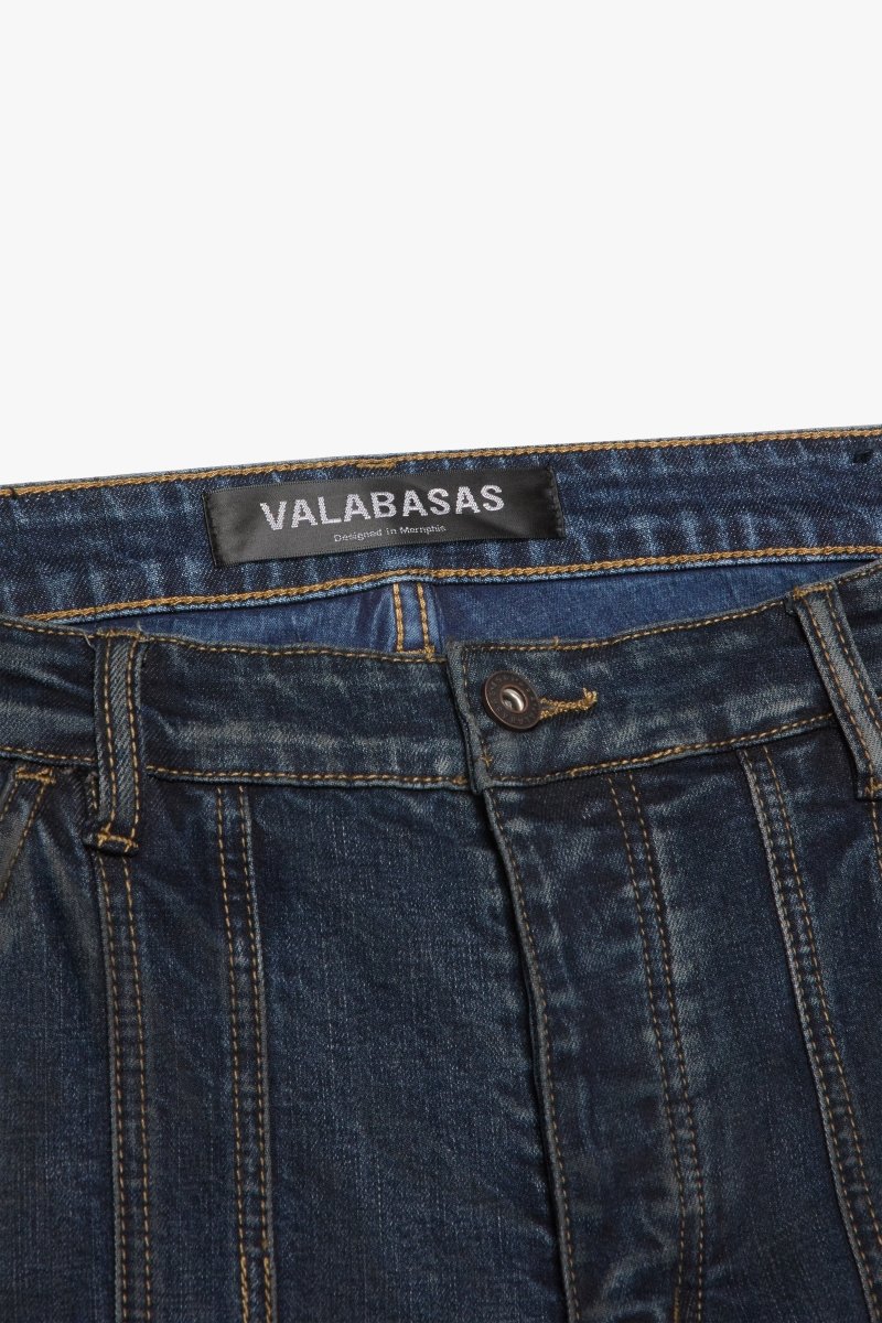 Patch Fade Baggy Dark Blue