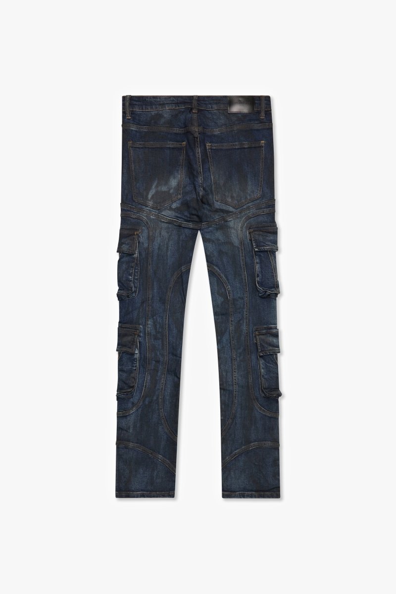 Patchfade Dark Blue Skinny