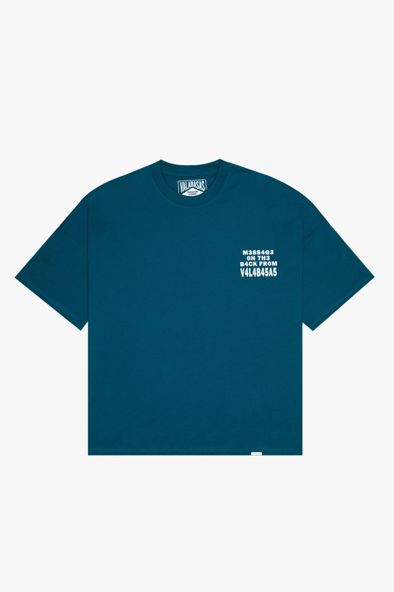 "PATHFINDER" OVERSIZED TEE BLUE