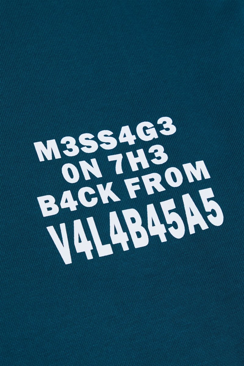 "PATHFINDER" OVERSIZED TEE BLUE