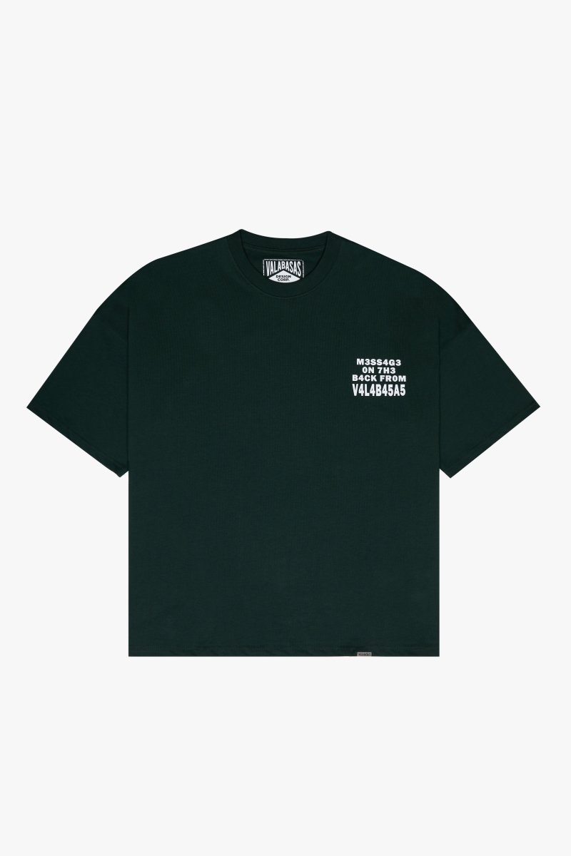 "PATHFINDER" OVERSIZED TEE DARK GREEN