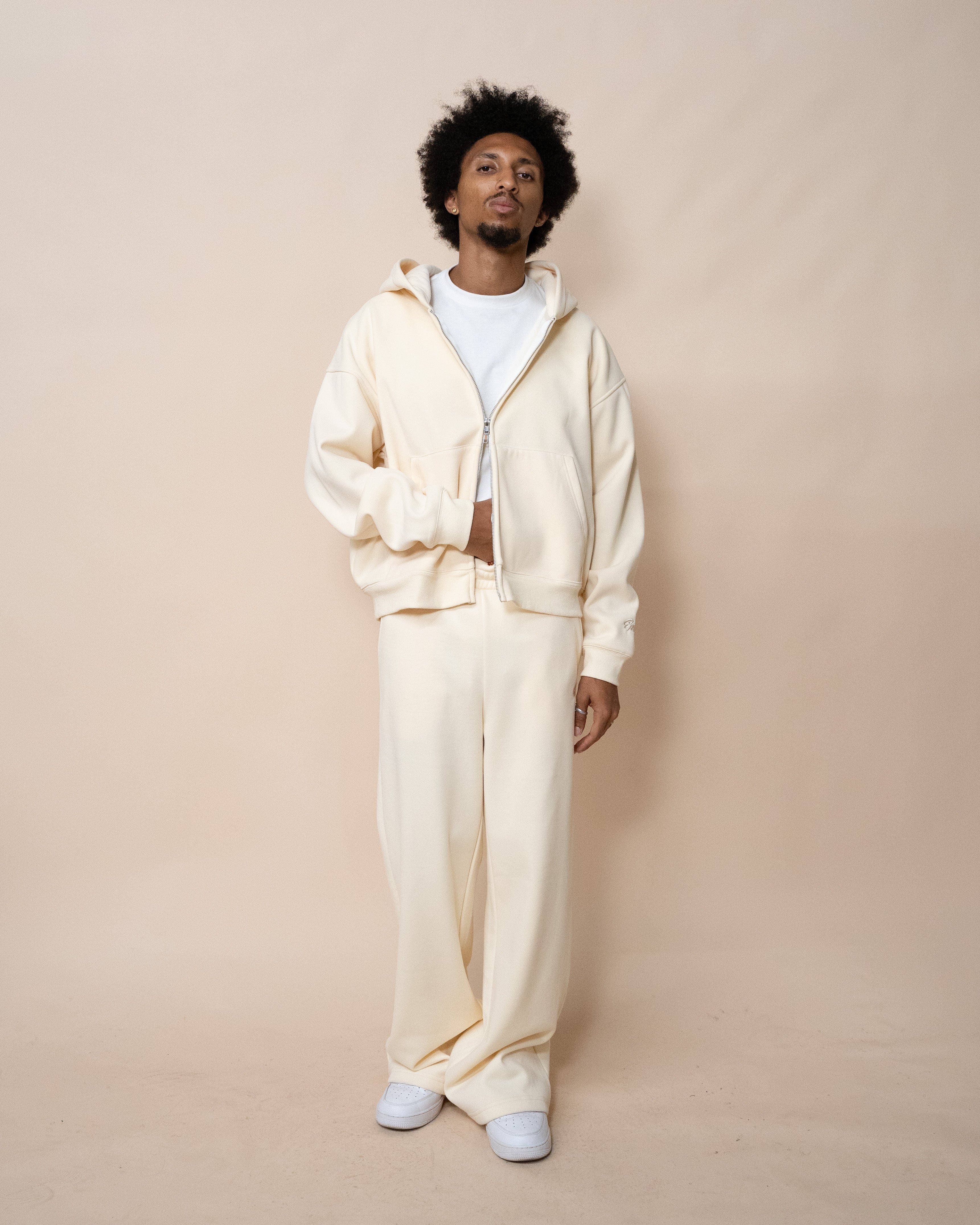 EPTM Perfect Zip Up Hoodie - Cream
