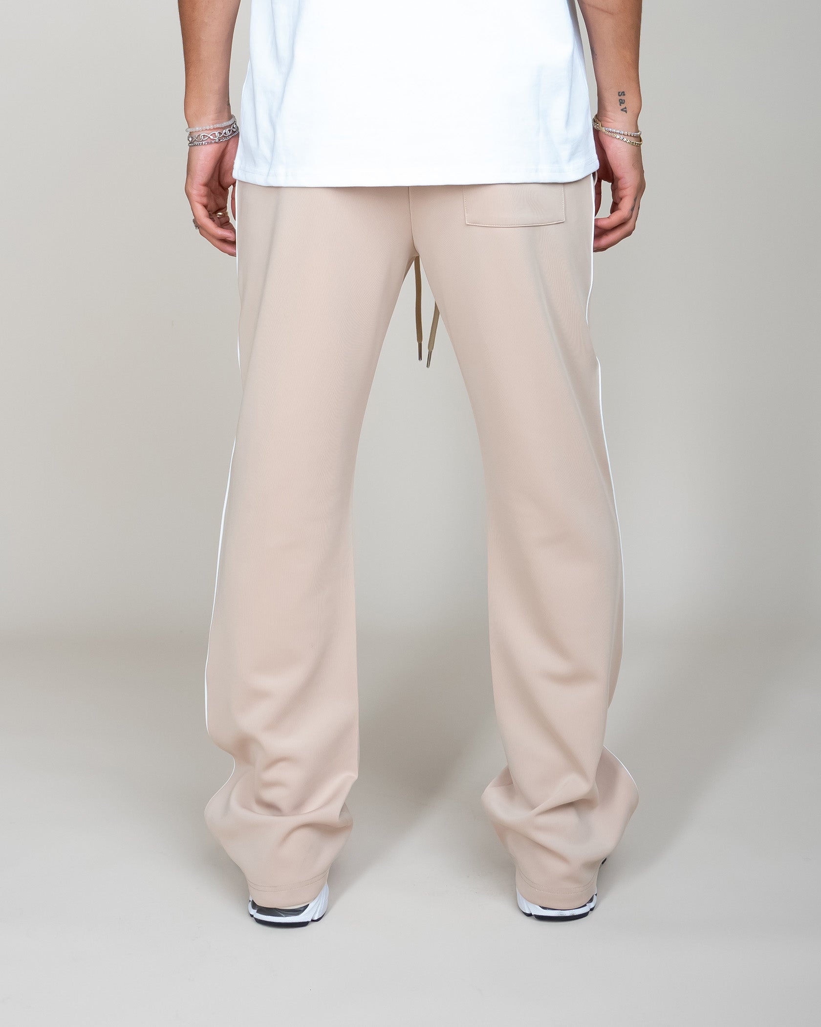 Perfect Piping Track Pants - Khaki