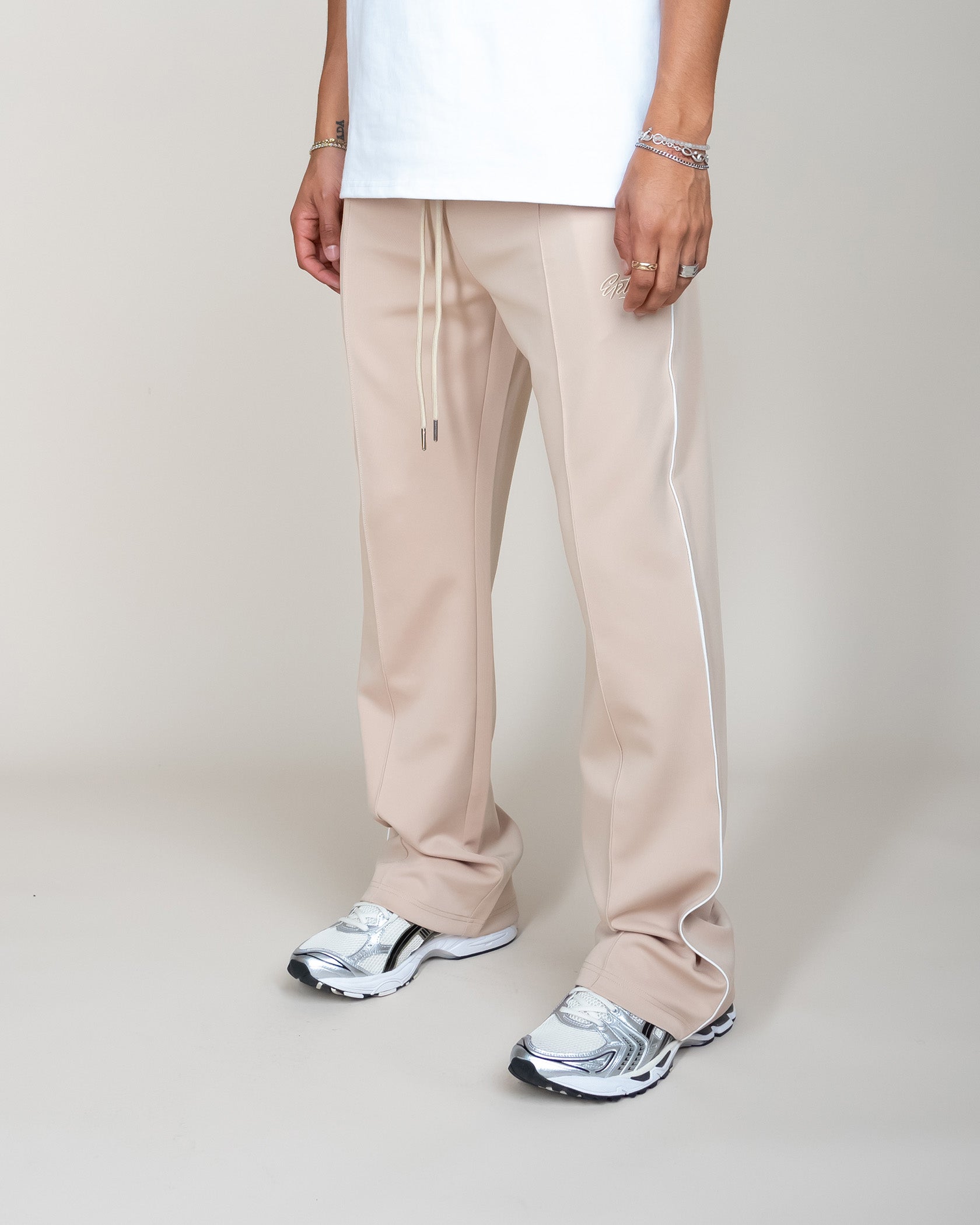 Perfect Piping Track Pants - Khaki