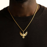 Phoenix Necklace Pendant & Rope Chain