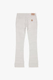 "PHOENIX" STACKED FLARE JEAN WHITE