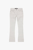 "PHOENIX" STACKED FLARE JEAN WHITE
