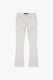 "PHOENIX" STACKED FLARE JEAN WHITE