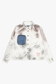 "POKTEK" BUTTON DOWN DIRTY WHITE