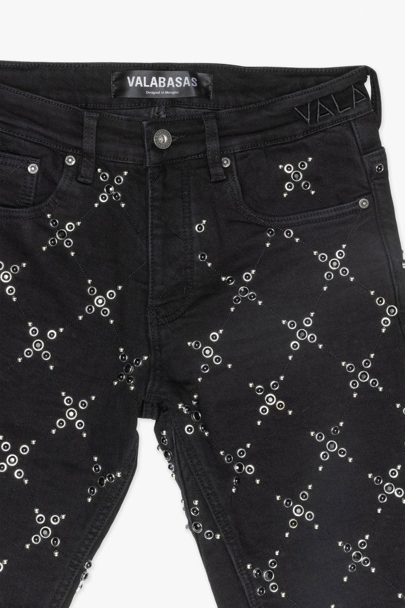 Pop Stacked Jean Black Washed