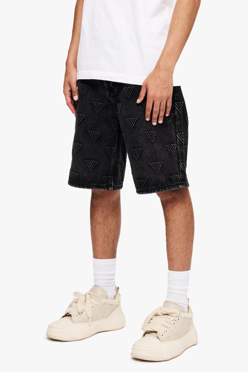 Press Shorts Black Washed