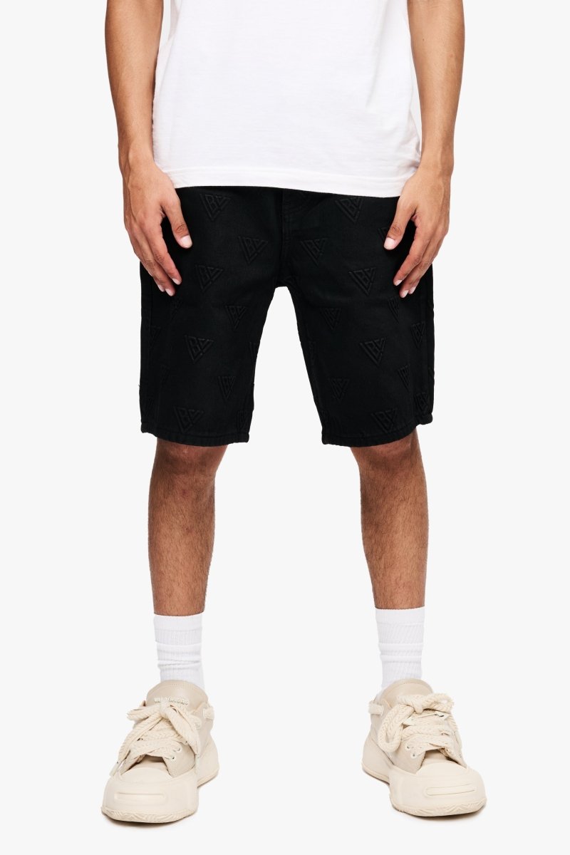 Press Shorts Black Waxed