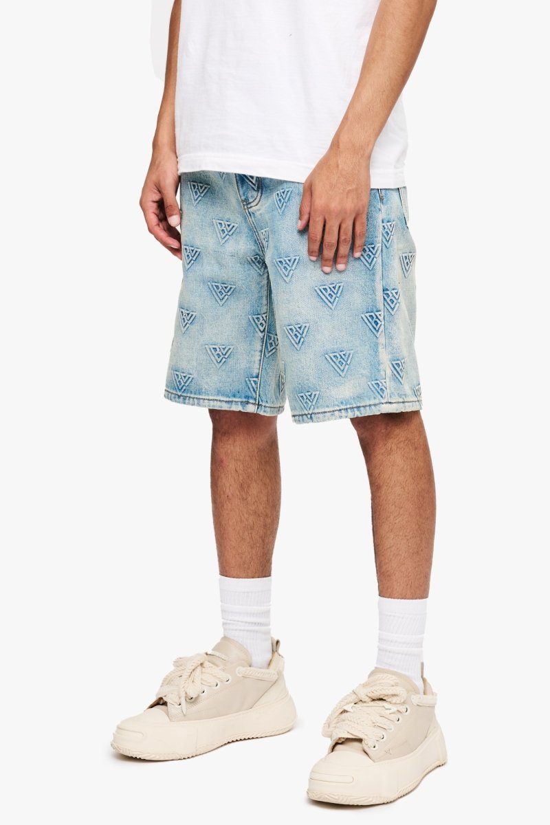Press Shorts Blue Wash