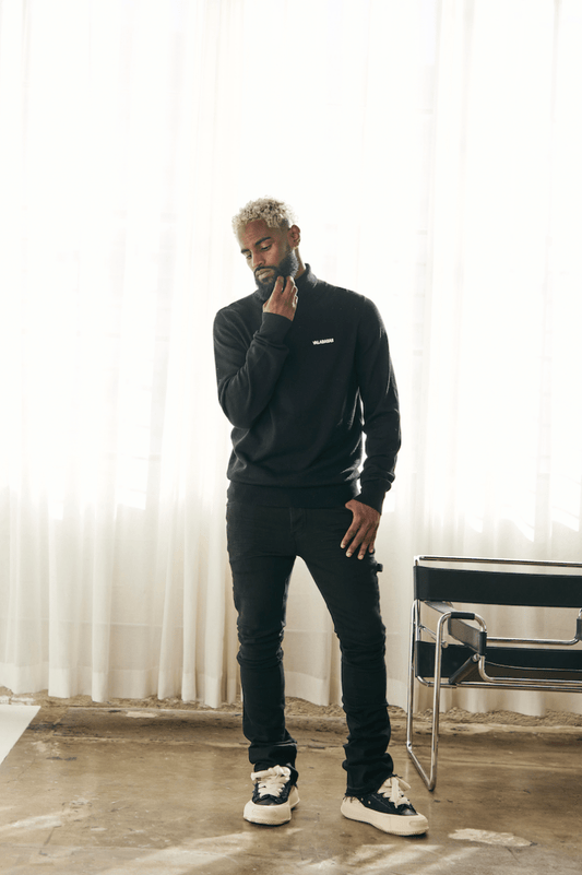 "PRESTANZA" TURTLE NECK BLACK