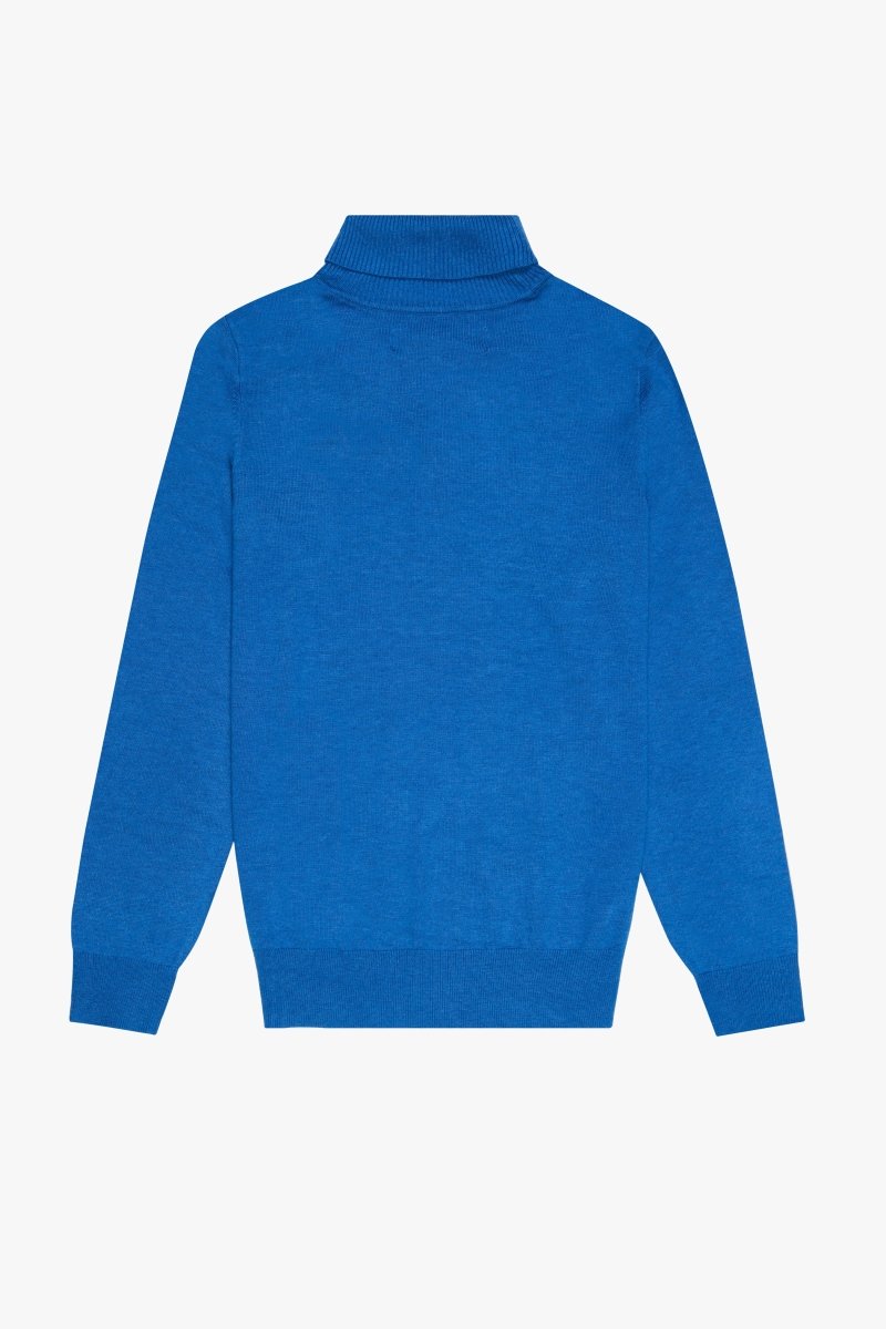 "PRESTANZA" TURTLE NECK BLUE