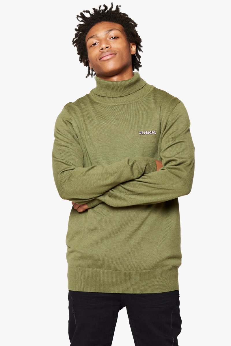 "PRESTANZA" TURTLE NECK GRASS GREEN