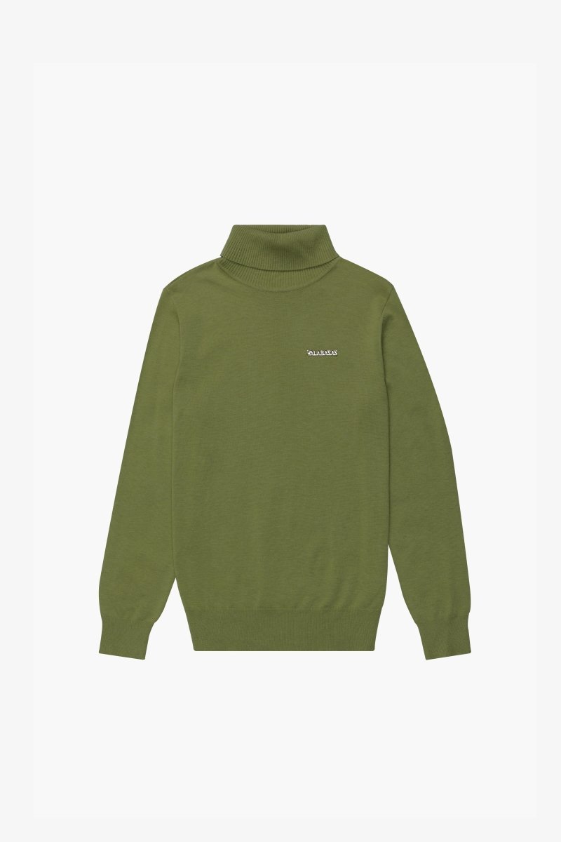"PRESTANZA" TURTLE NECK GRASS GREEN