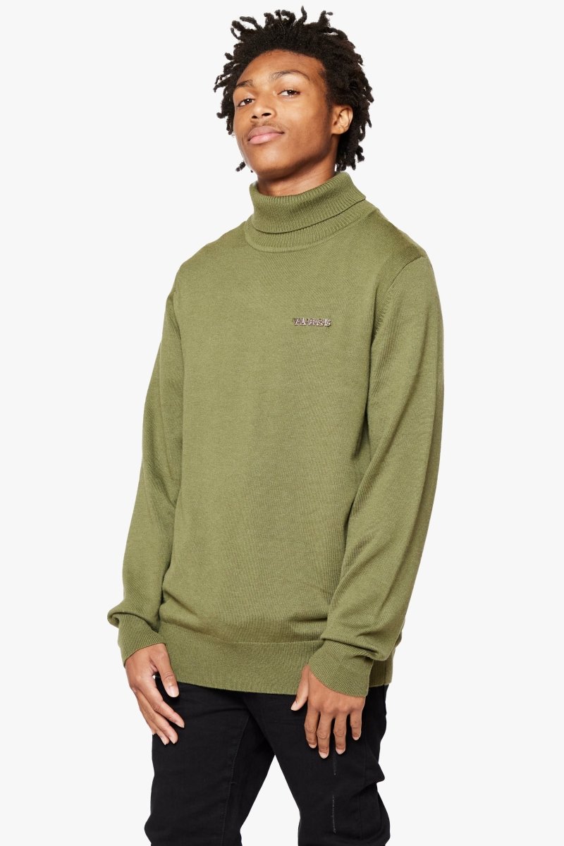 "PRESTANZA" TURTLE NECK GRASS GREEN