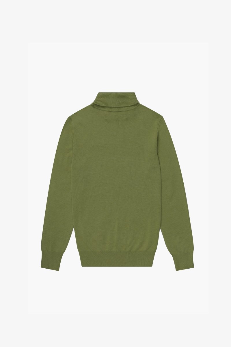 "PRESTANZA" TURTLE NECK GRASS GREEN