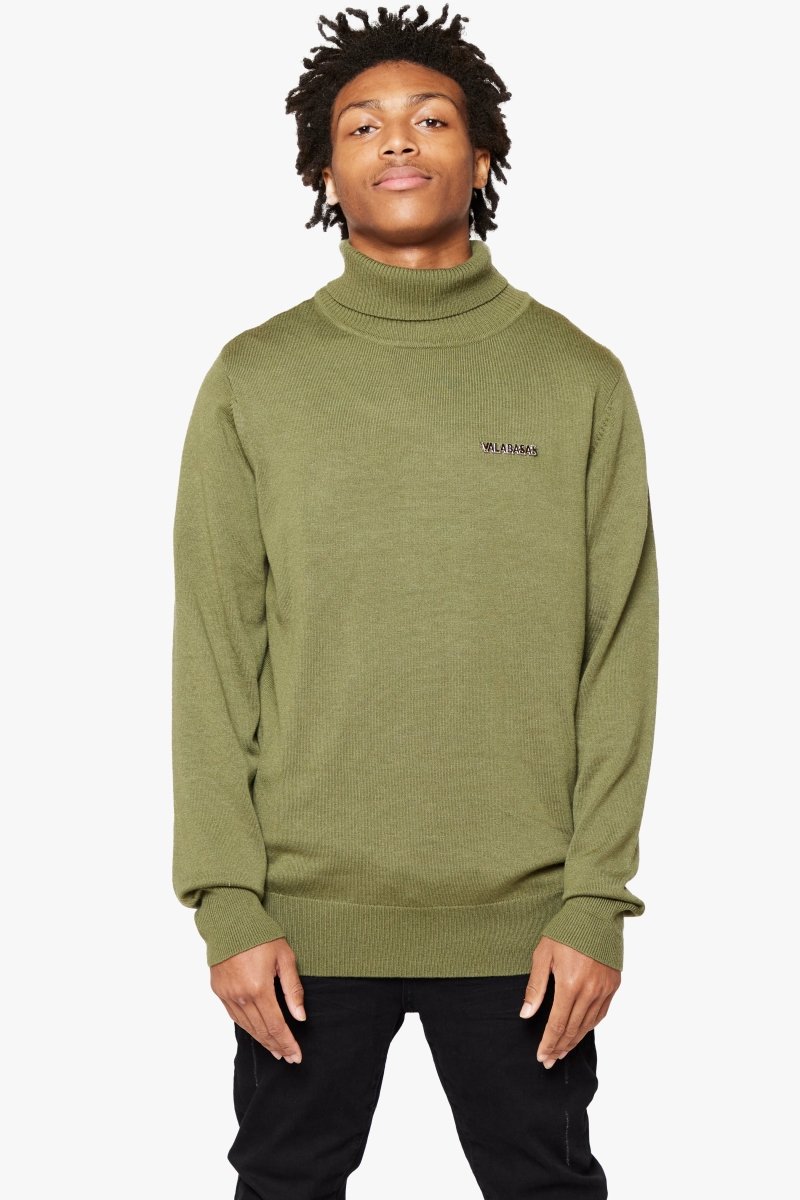 "PRESTANZA" TURTLE NECK GRASS GREEN