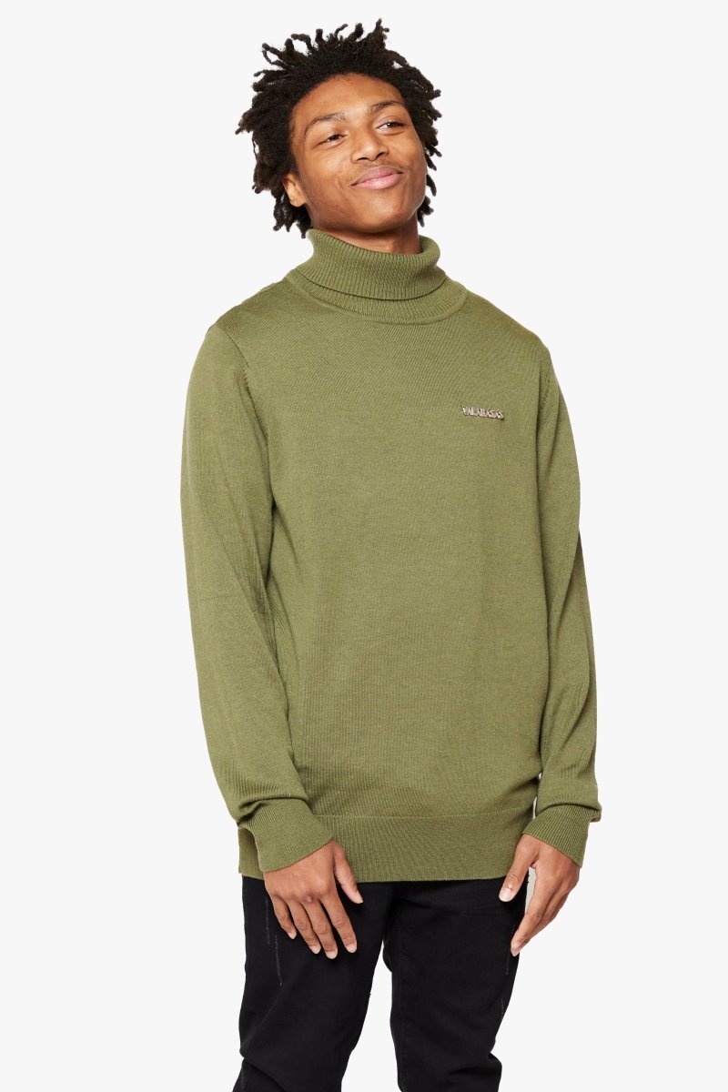 "PRESTANZA" TURTLE NECK GRASS GREEN