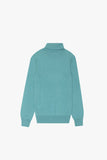 "PRESTANZA" TURTLE NECK LAKE BLUE