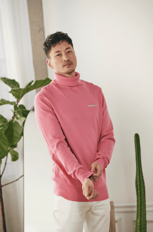 "PRESTANZA" TURTLE NECK PINK