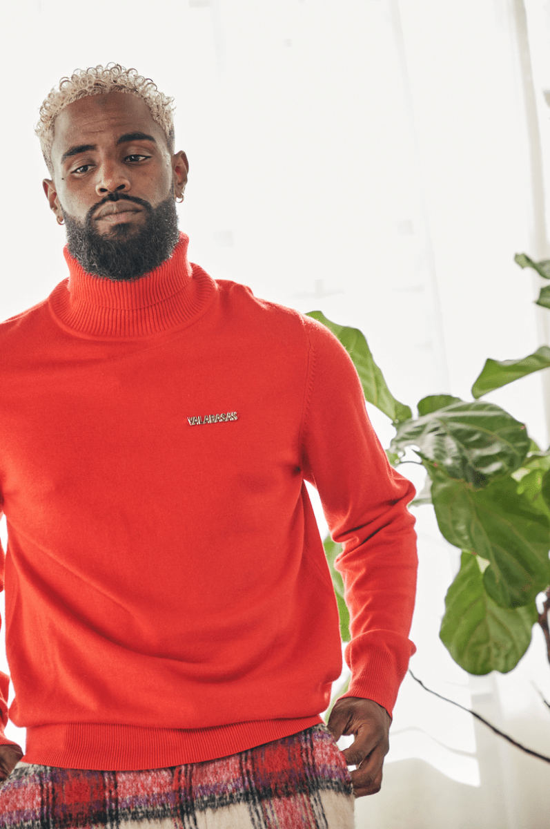 "PRESTANZA" TURTLE NECK RED