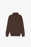 "PRESTANZA" TURTLE NECK TEE BURNT BROWN