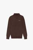 "PRESTANZA" TURTLE NECK TEE BURNT BROWN