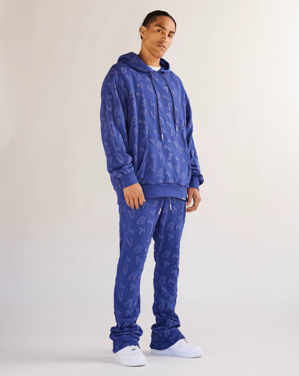 "PULSE" FLEECE SET VINTAGE SAPPHIRE BLUE